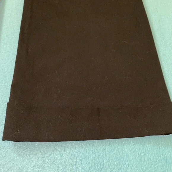 FIRST OPTION wide leg long cuffed 2 front pockets belt loops black size 10 - Picture 4 of 11